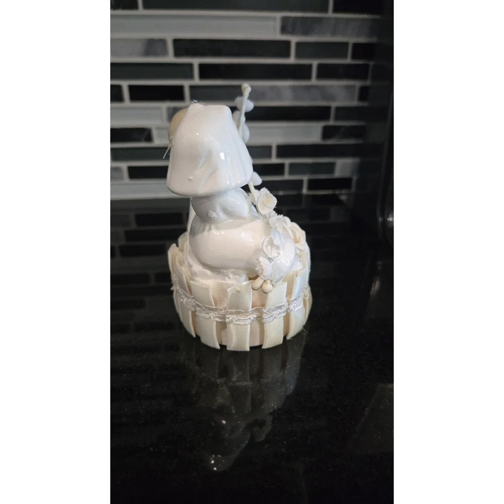 Vintage Mid Century Bride‎ and Groom Wedding Cake Topper Antique Anniversary